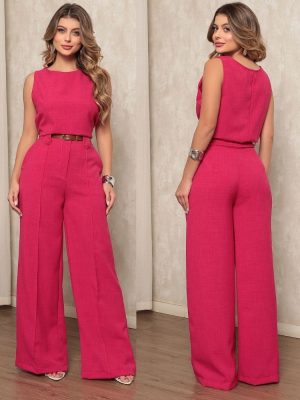 conjunto gaby calça e regata linho 609 conjunto gaby calça e regata linho 609