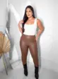 calça corino flanelada dandara 10155